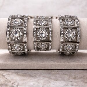 Elegant Silver Crystal Bracelet